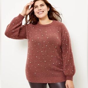 Loft Pearled Sweater
